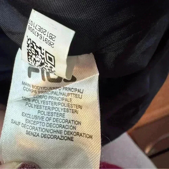 FILA Pace Logo PufferJacket Hooded Medium Insulated Winter, Warm, Insulated - Picture 10 of 11